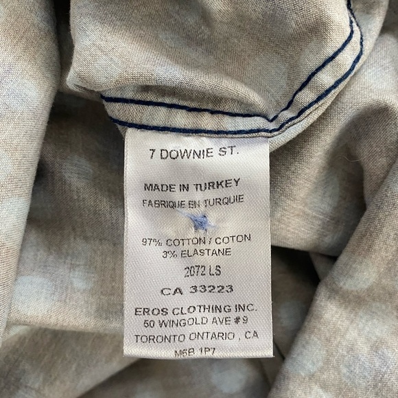 Men's Brown and Blue Polka Dot Shirt - Picture 13 of 15